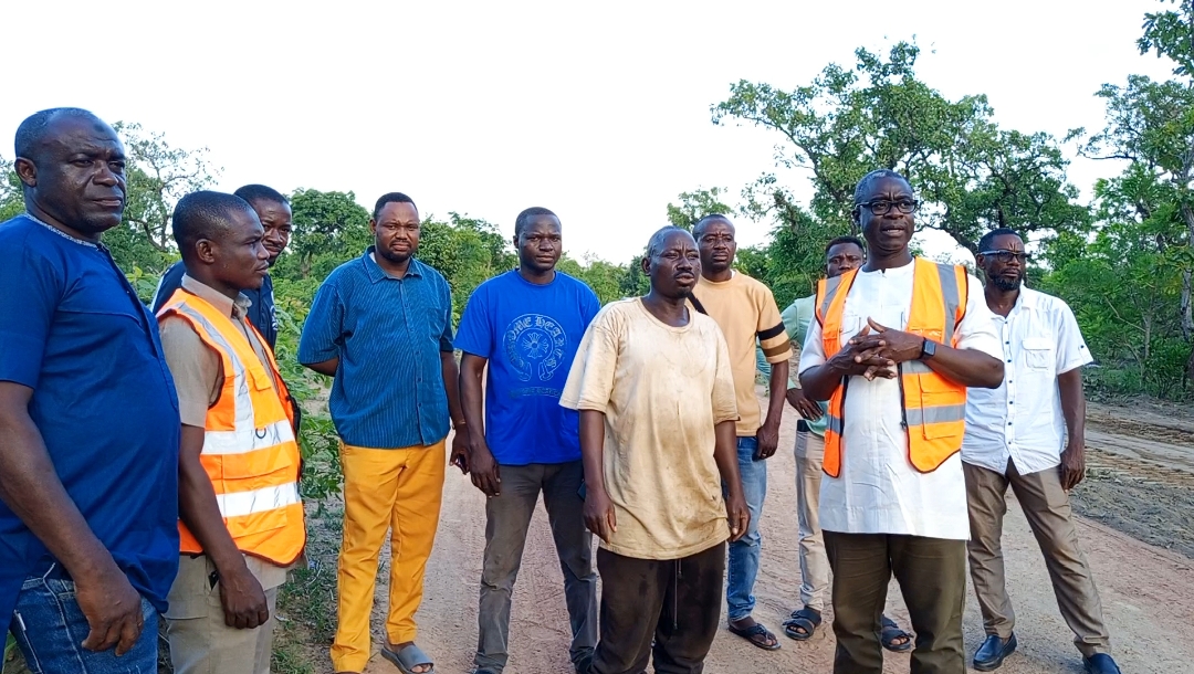 Monitoring of Big Push Road Project in Wa East District by MP, DCE and Others